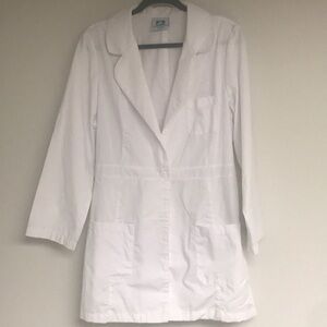 Adar White 3/4 Length Medical Lab Jacket Size 2XL New